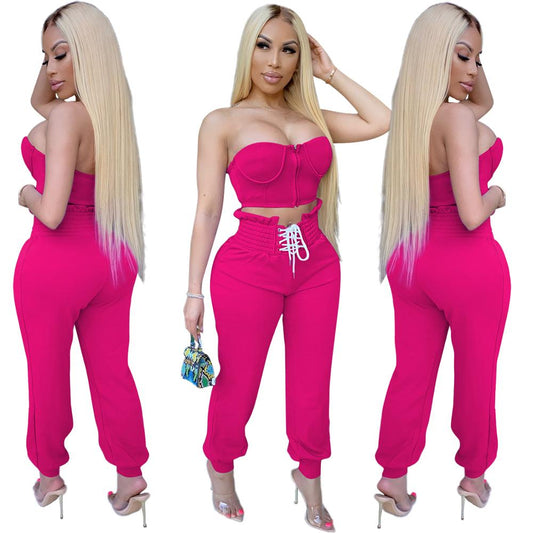 two peice set for women two piece outfits 2 pieces sets women outfits crop tops pants tracksuit  clothes for female