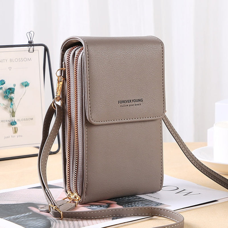 Buylor сумка женская Women&#39;s Bag Soft Leather Small Wallets Touch Screen Cell Phone Purse Fashion Handbag Crossbody Shoulder Bag