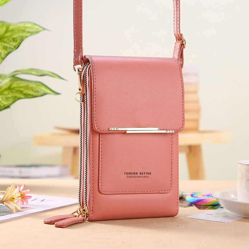 Buylor сумка женская Women&#39;s Bag Soft Leather Small Wallets Touch Screen Cell Phone Purse Fashion Handbag Crossbody Shoulder Bag