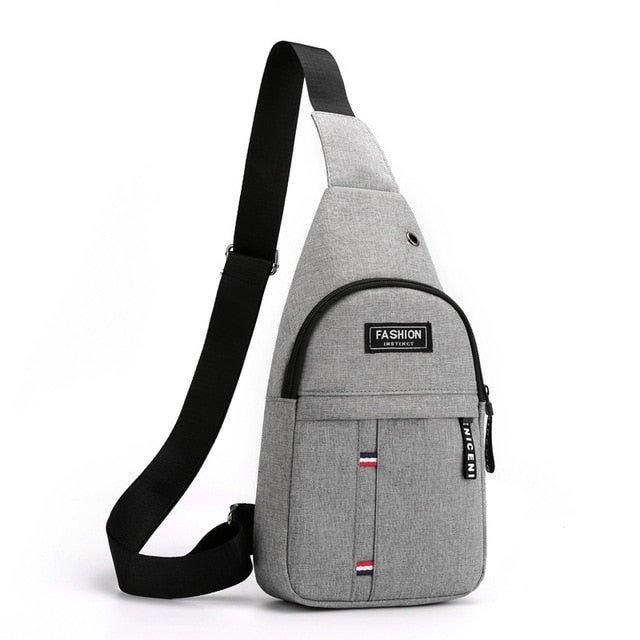 Men Fashion Multifunction Shoulder Bag Crossbody Bag On Shoulder Travel Sling Bag Pack Messenger Pack Chest Bag For Male