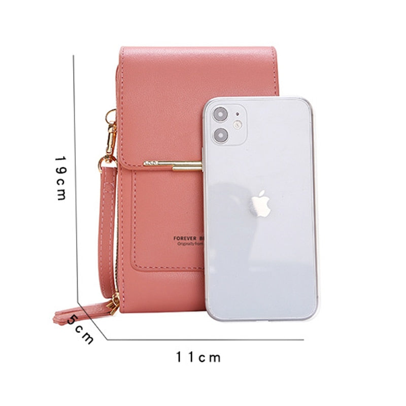 Buylor сумка женская Women&#39;s Bag Soft Leather Small Wallets Touch Screen Cell Phone Purse Fashion Handbag Crossbody Shoulder Bag