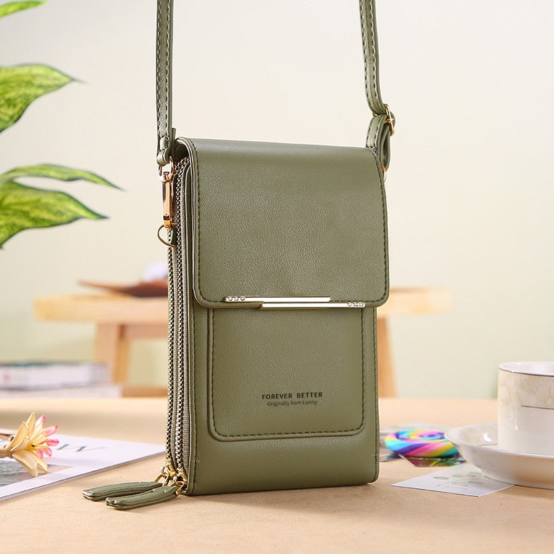 Buylor сумка женская Women&#39;s Bag Soft Leather Small Wallets Touch Screen Cell Phone Purse Fashion Handbag Crossbody Shoulder Bag