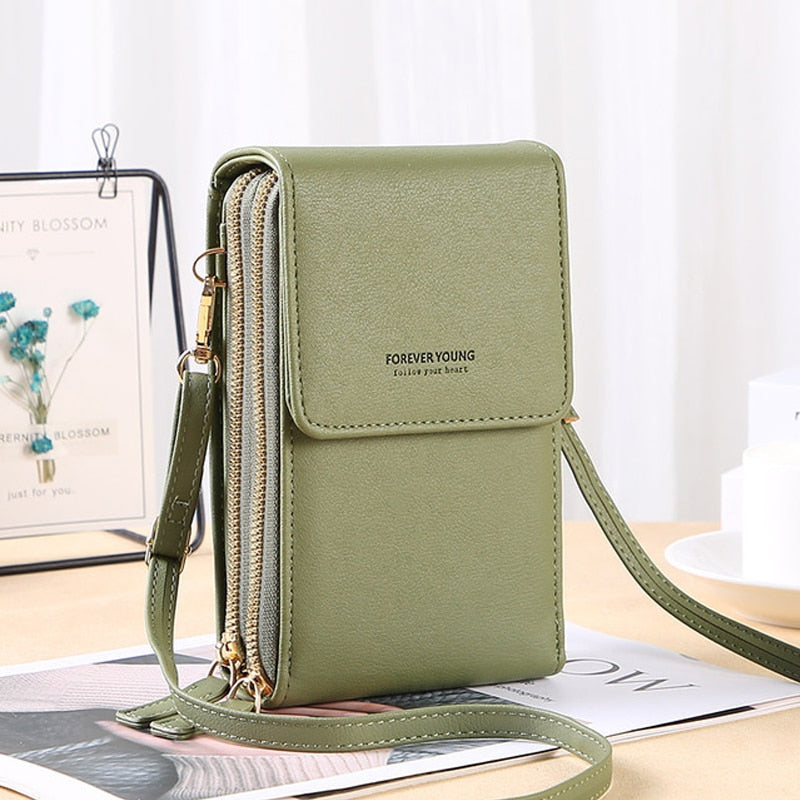 Buylor сумка женская Women&#39;s Bag Soft Leather Small Wallets Touch Screen Cell Phone Purse Fashion Handbag Crossbody Shoulder Bag