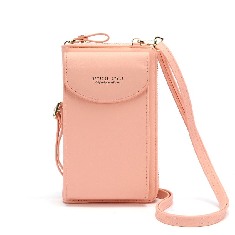 Buylor сумка женская Women&#39;s Bag Soft Leather Small Wallets Touch Screen Cell Phone Purse Fashion Handbag Crossbody Shoulder Bag