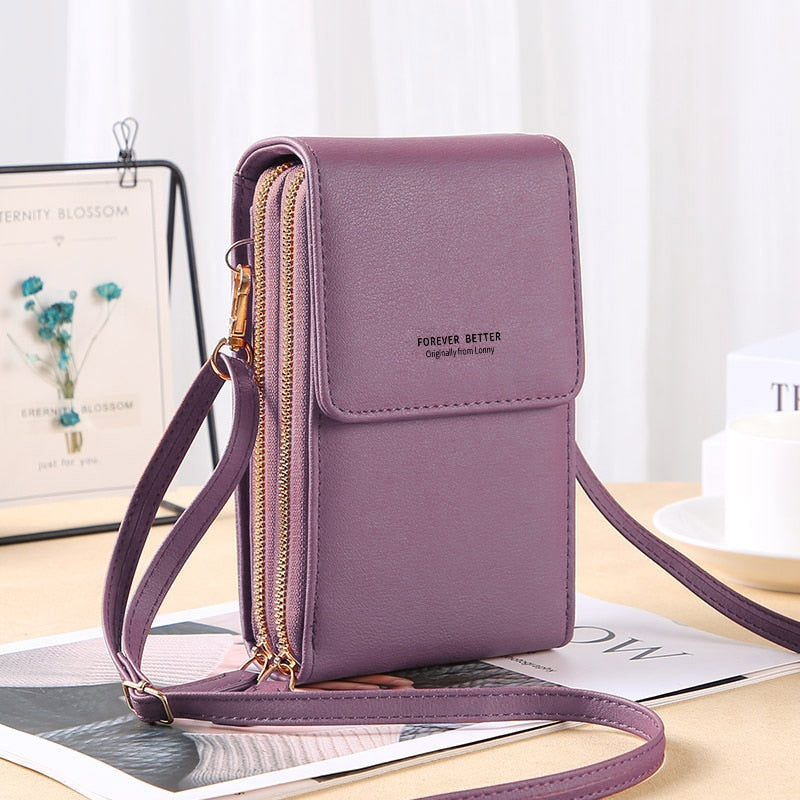 Buylor сумка женская Women&#39;s Bag Soft Leather Small Wallets Touch Screen Cell Phone Purse Fashion Handbag Crossbody Shoulder Bag