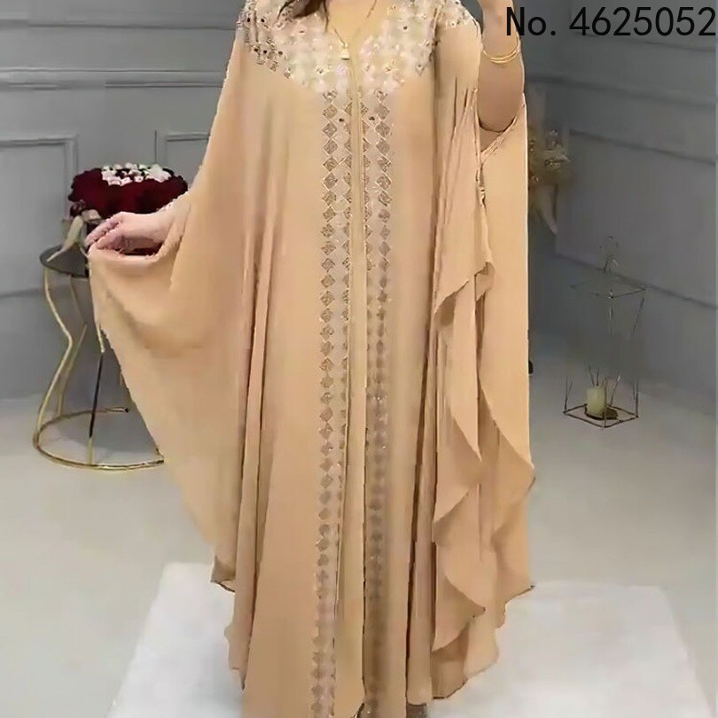 African Dresses for Women 2 Piece Sets Dashiki African Clothing Robe African Femme Chiffon Evening Long Dress Africa Clothes