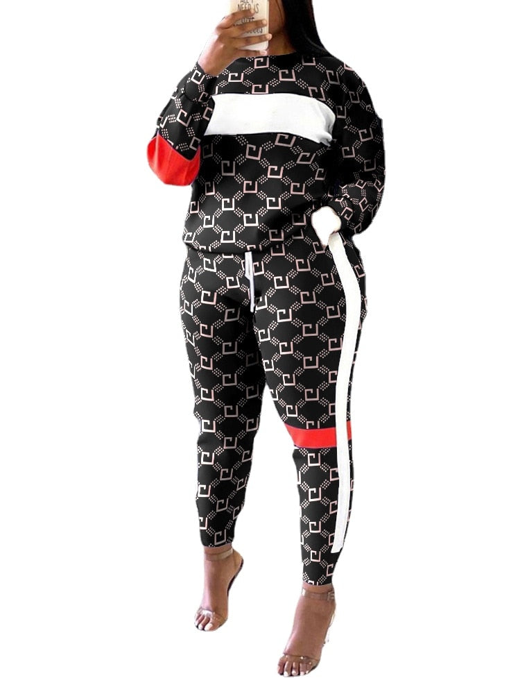 2022 Women Tracksuit Casual Two Piece Set Spring Autumn  Women&#39;s Sets Long Sleeve Sport Pants Lady Trouser Suits