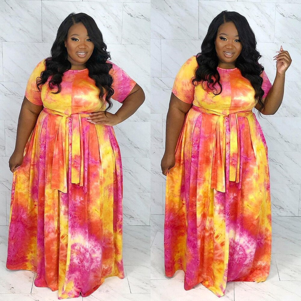 African Clothes for Women Summer African Women Printing dress Two Pieces Sets Top and Skirts African Clothing L-5XL