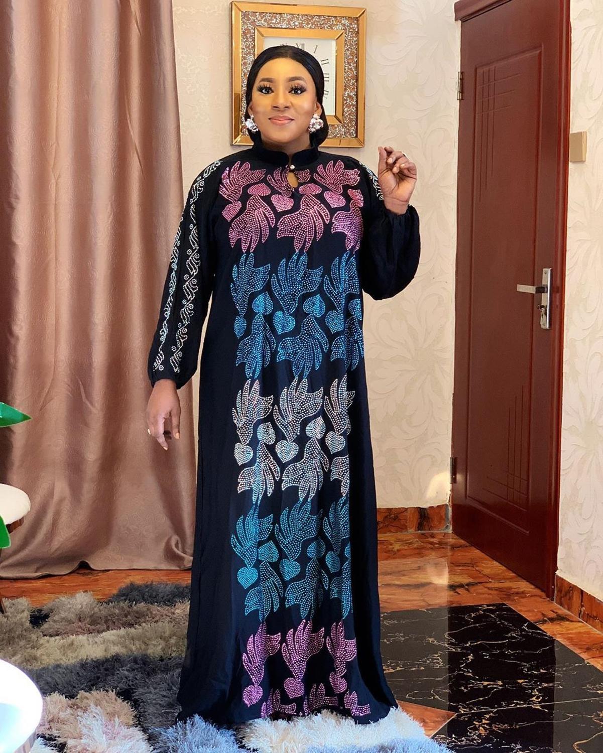 Long Maxi Dress 2022 African Dresses For Women Dashiki Summer Plus Size Dress Ladies Traditional African Clothing Fairy Dreess