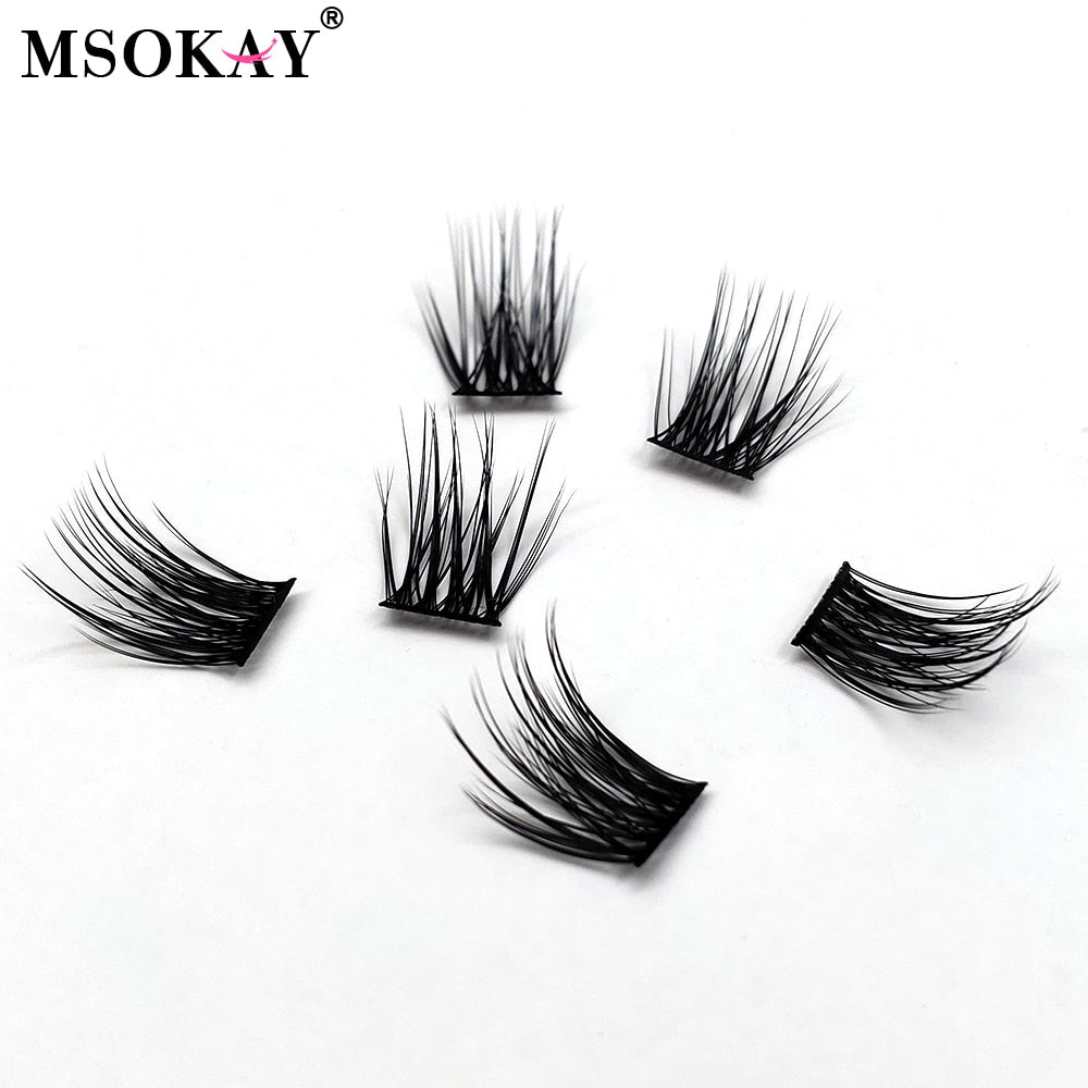 MSOKAY 25 Pcs/Case Newest DIY Cluster Eyelashes D Curl Volume Segmented Premade Fans Russian Thick Lash Extension Supplier