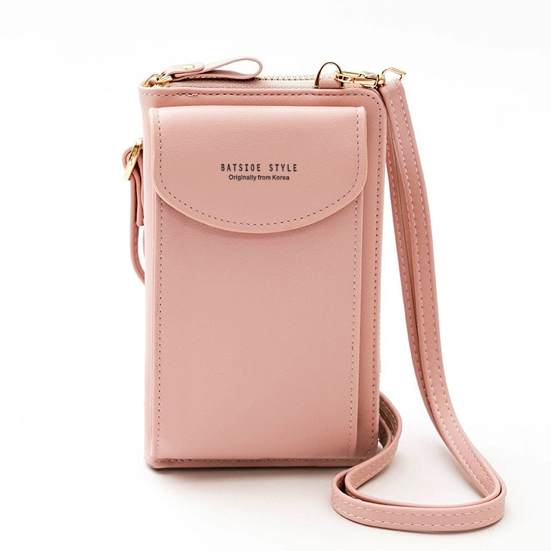 Buylor сумка женская Women&#39;s Bag Soft Leather Small Wallets Touch Screen Cell Phone Purse Fashion Handbag Crossbody Shoulder Bag